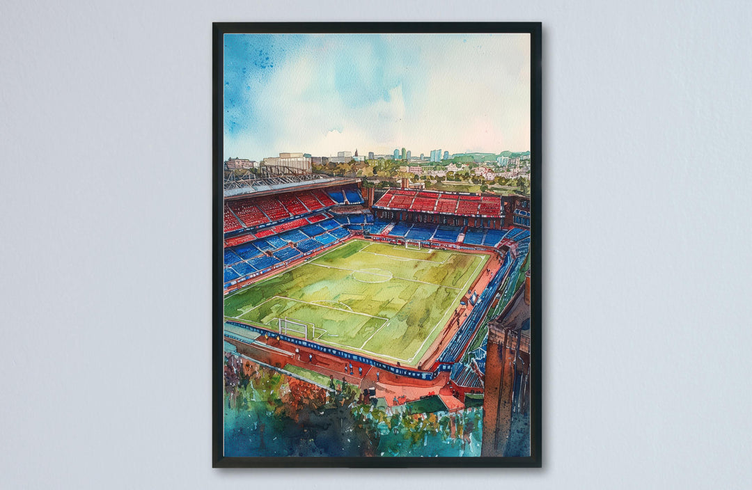 Selhurst Stadium Watercolor Poster Selhurst Park Print Selhurst Stadium Wall Art Football Stadium Souvenir London Decor