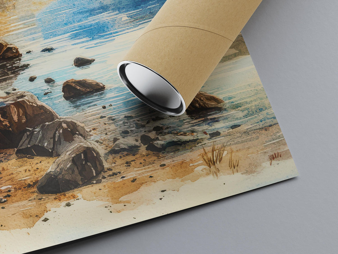 Wastwater Watercolor Poster Wall Art Wastwater Wall Decor Home Décor Wastwater Gift United Kingdom Art Lover Gift, Travel Souvenir Print