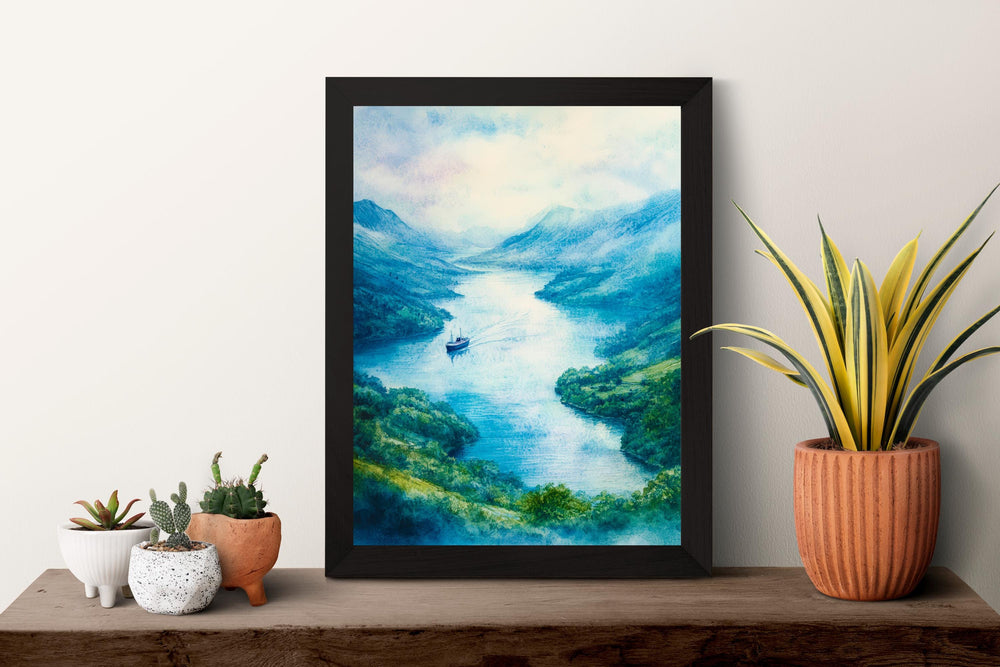 Ullswater Watercolor Poster Wall Art Ullswater Wall Decor Home Décor Ullswater Gift United Kingdom Art Lover Gift, Travel Souvenir Print