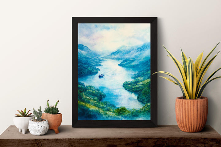 Ullswater Watercolor Poster Wall Art Ullswater Wall Decor Home Décor Ullswater Gift United Kingdom Art Lover Gift, Travel Souvenir Print