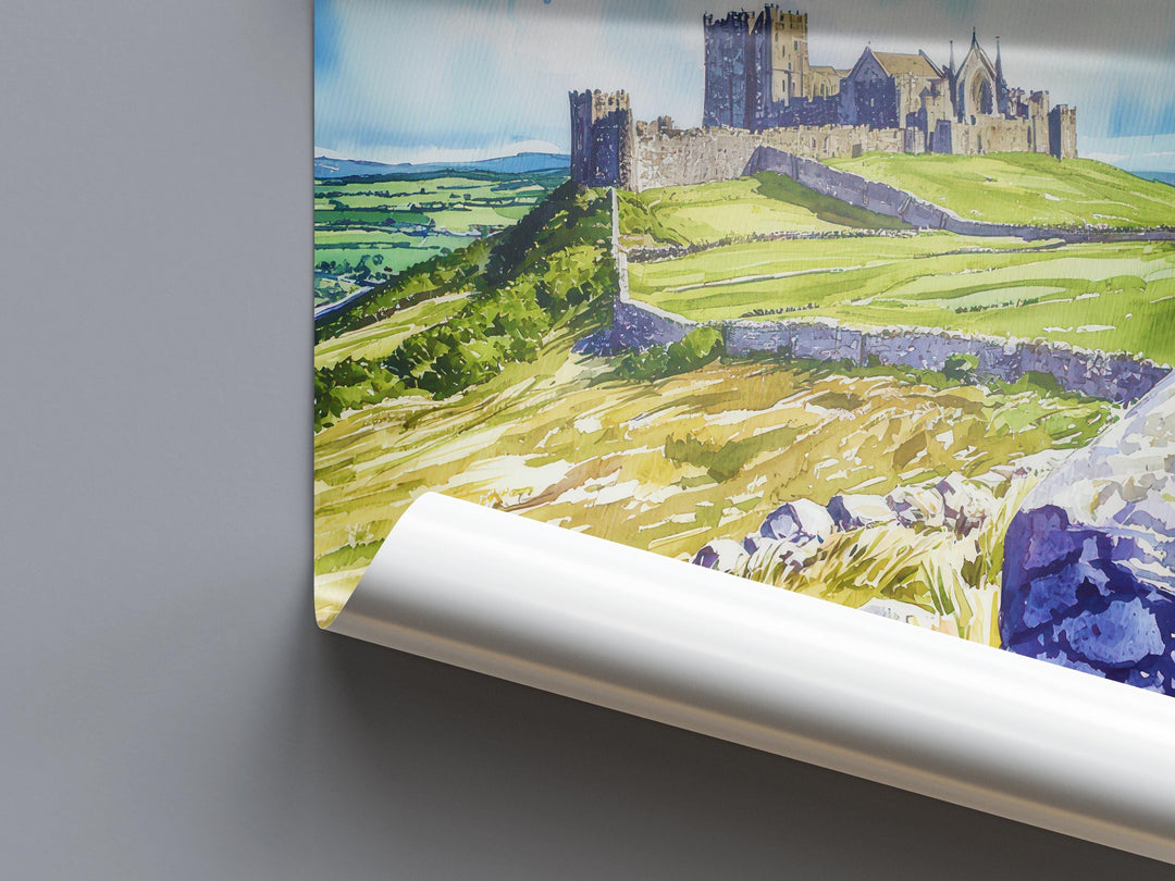Rock of Cashel Watercolor Poster Wall Art Rock of Cashel Wall Hanging Home Décor Rock of Cashel Gift Art Lovers Ireland Art Rock of Cashel