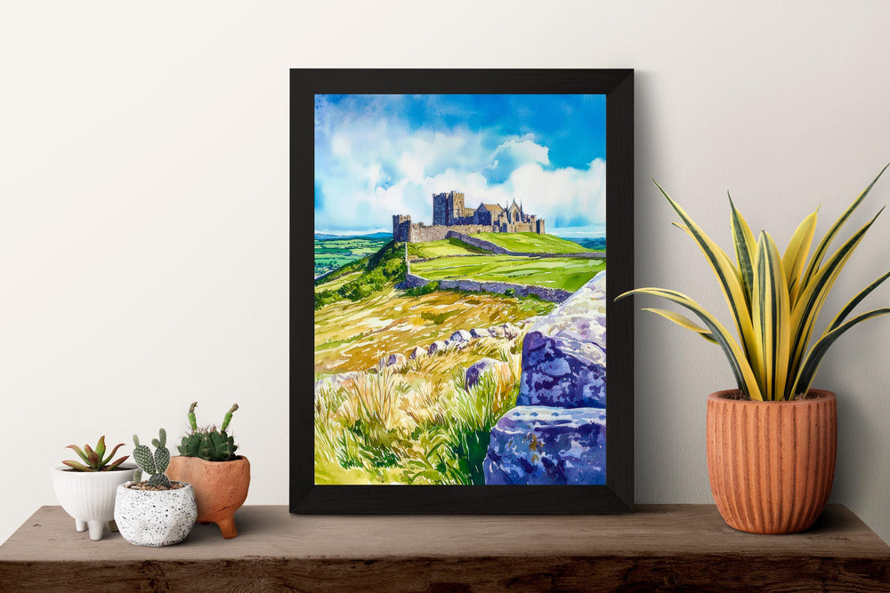 Rock of Cashel Watercolor Poster Wall Art Rock of Cashel Wall Hanging Home Décor Rock of Cashel Gift Art Lovers Ireland Art Rock of Cashel