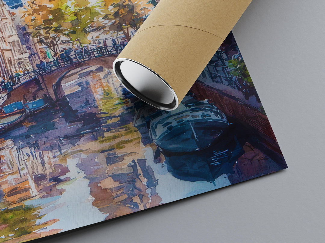 Utrecht Watercolor Poster Wall Art Utrecht Wall Hanging Home Décor Utrecht Gift Art Lovers Netherlands Art Lover Gift