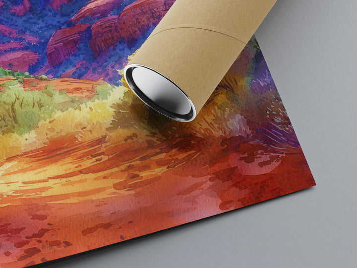 Sedona watercolor poster Wall Art Sedona Wall Hanging Home Décor Sedona Gift Art Lovers Arizona Art Lover Gift Arizona wall art