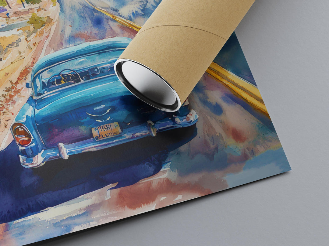 Route 66 watercolor poster Wall Art Route 66 Wall Hanging Home Décor Route 66 Gift Art Lovers USA Art Lover Gift USA wall art