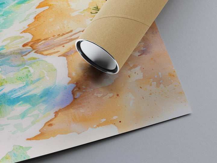 Saint Maarten watercolor poster Wall Art Saint Maarten Wall Hanging Home Décor Saint Maarten Gift Art Lovers Saint Maarten Art Lover Gift