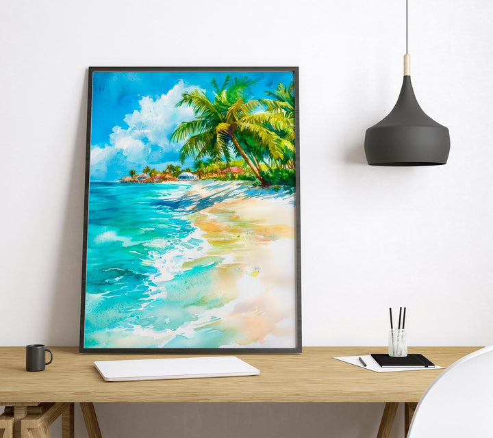 Saint Maarten watercolor poster Wall Art Saint Maarten Wall Hanging Home Décor Saint Maarten Gift Art Lovers Netherlands Art Lover Gift
