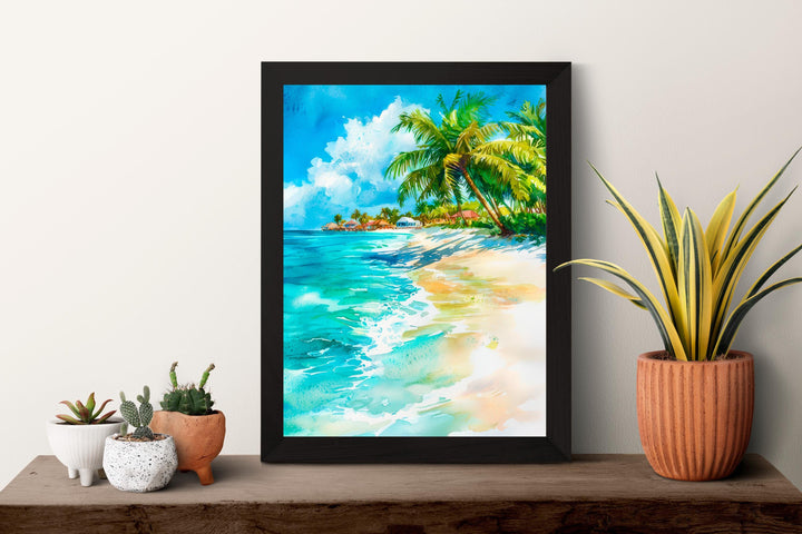Saint Maarten watercolor poster Wall Art Saint Maarten Wall Hanging Home Décor Saint Maarten Gift Art Lovers Netherlands Art Lover Gift