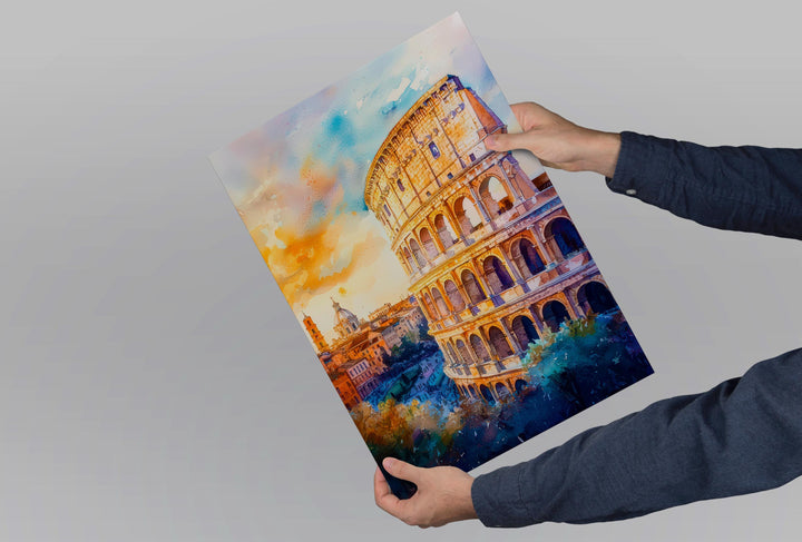 Rome Watercolor Poster Wall Art Rome Wall Hanging Home Décor Rome Gift Art Lovers Italy Wall Art