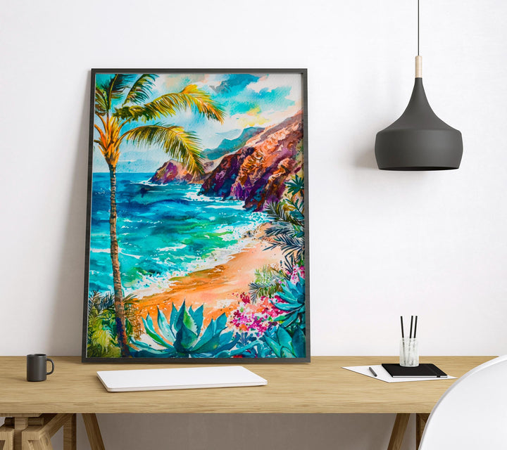 Tenerife Watercolor Poster Wall Art Tenerife Wall Hanging Home Décor Tenerife Gift Art Lovers Spain Wall Art