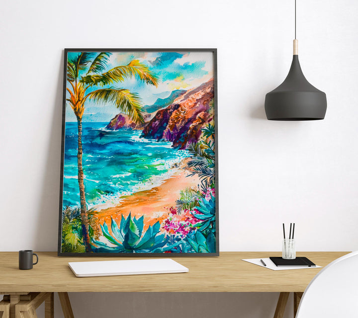 Tenerife Watercolor Poster Wall Art Tenerife Wall Hanging Home Décor Tenerife Gift Art Lovers Spain Wall Art