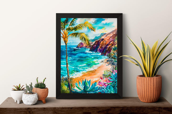 Tenerife Watercolor Poster Wall Art Tenerife Wall Hanging Home Décor Tenerife Gift Art Lovers Spain Wall Art
