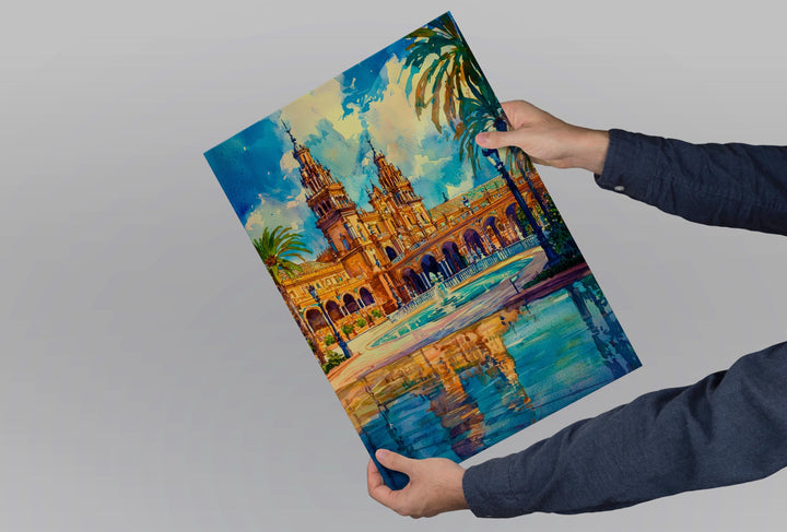 Seville Watercolor Poster Wall Art Seville Wall Hanging Home Décor Seville Gift Art Lovers Spain Wall Art