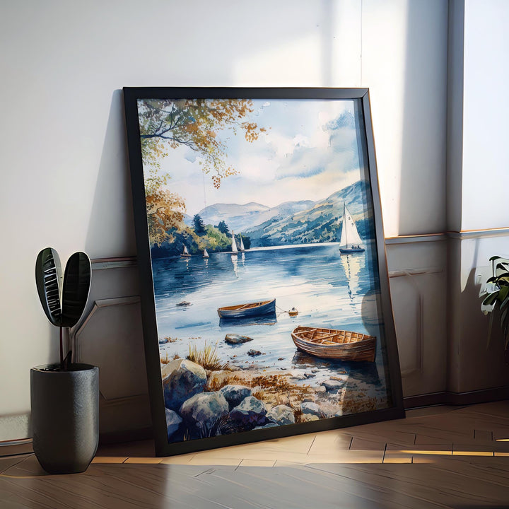 Windermere Watercolor Poster Wall Art Windermere Wall Hanging Home Décor Windermere Gift Art Lovers United Kingdom Wall Art