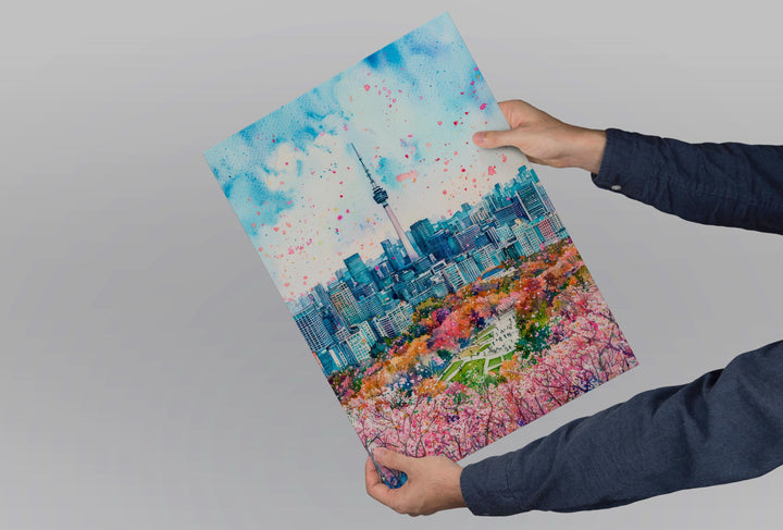 Seoul Watercolor Poster Wall Art Seoul Wall Hanging Home Décor Seoul Gift Art Lovers South Korea Wall Art