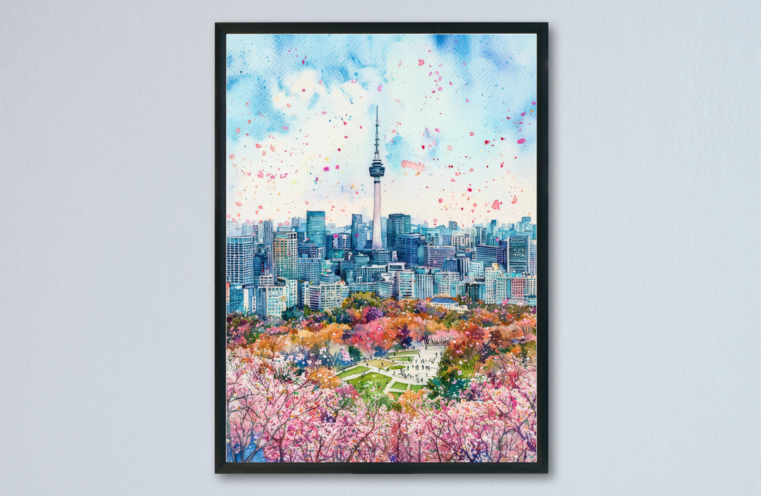 Seoul Watercolor Poster Wall Art Seoul Wall Hanging Home Décor Seoul Gift Art Lovers South Korea Wall Art