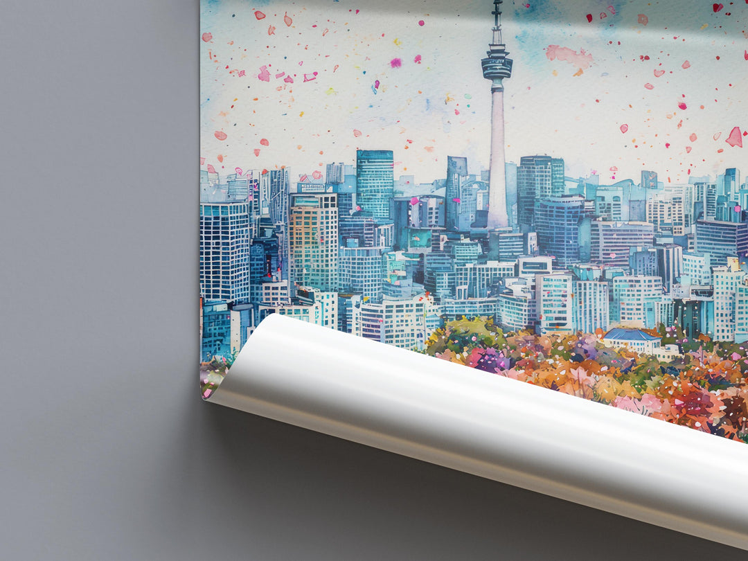 Seoul Watercolor Poster Wall Art Seoul Wall Hanging Home Décor Seoul Gift Art Lovers South Korea Wall Art