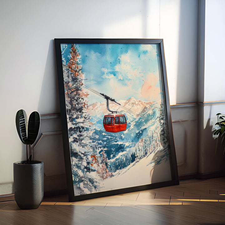 Snowbird Watercolor Poster Wall Art Snowbird Wall Hanging Home Décor Snowbird Gift Art Lovers United States Wall Art