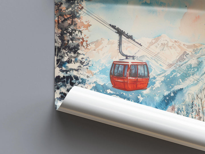 Snowbird Watercolor Poster Wall Art Snowbird Wall Hanging Home Décor Snowbird Gift Art Lovers United States Wall Art