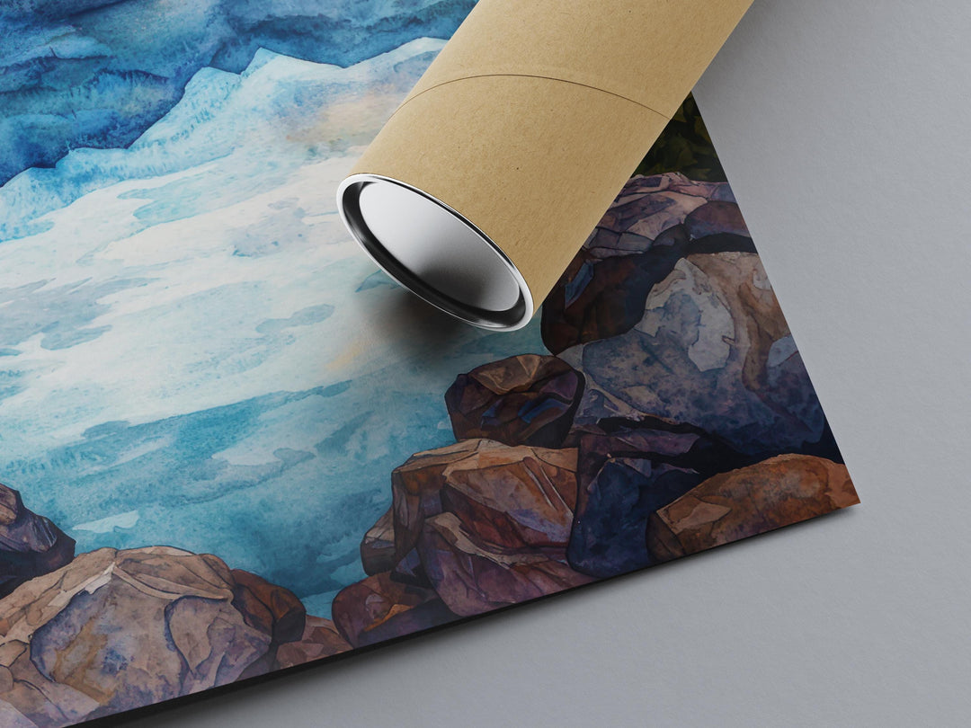 The Adirondacks Watercolor Poster Wall Art The Adirondacks Wall Hanging Home Décor The Adirondacks Gift Art Lovers United States Wall Art