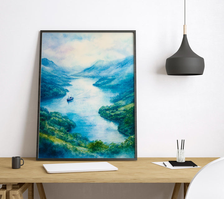 Ullswater Watercolor Poster Wall Art Ullswater Wall Decor Home Décor Ullswater Gift United Kingdom Art Lover Gift, Travel Souvenir Print