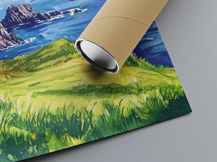 Ring of Kerry Watercolor Poster Wall Art Ring of Kerry Wall Hanging Home Décor Ring of Kerry Gift Art Lovers Ireland Wall Art Ring of Kerry