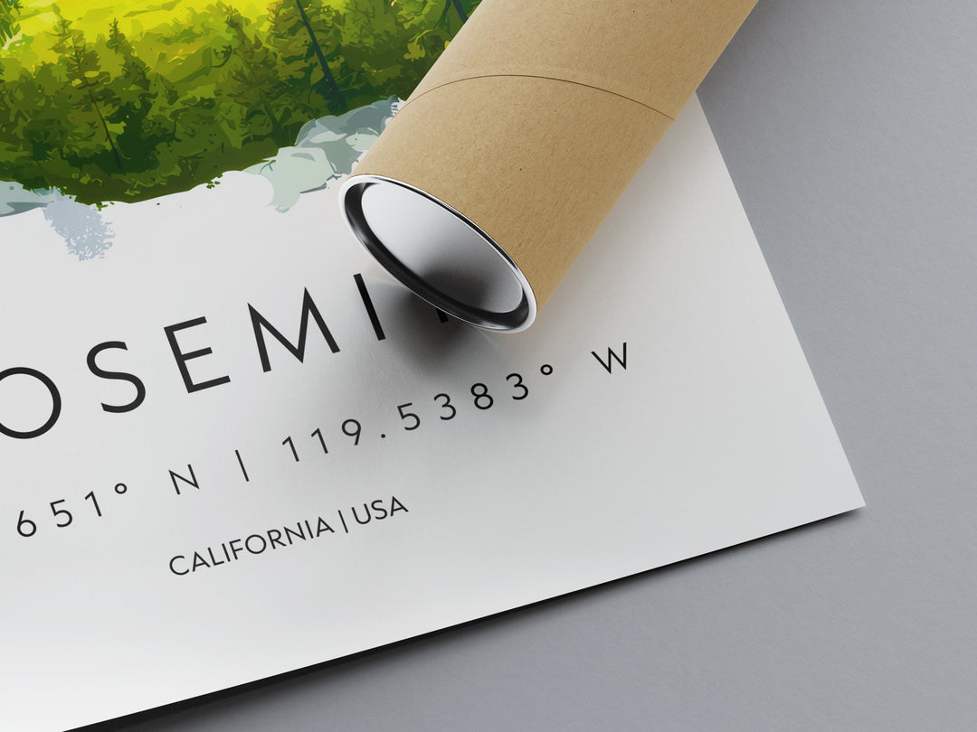 Yosemite Watercolor Poster Wall Art Yosemite Wall Hanging Home Décor Yosemite Gift Art Lovers United States Wall Art