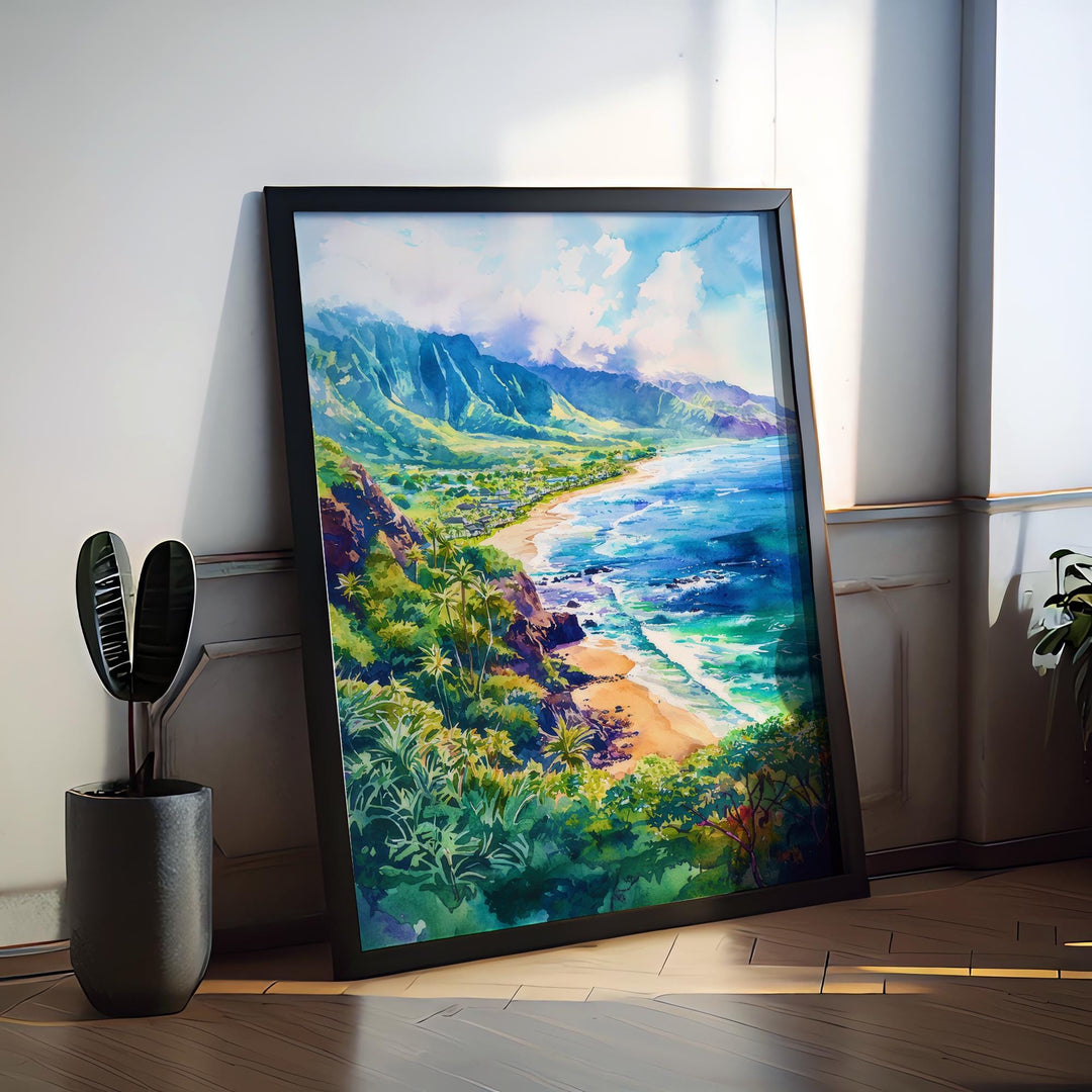 Maui watercolor poster Wall Art Maui Wall Hanging Home Décor Maui Gift Art Lovers Hawaii Art Lover Gift Hawaii wall art