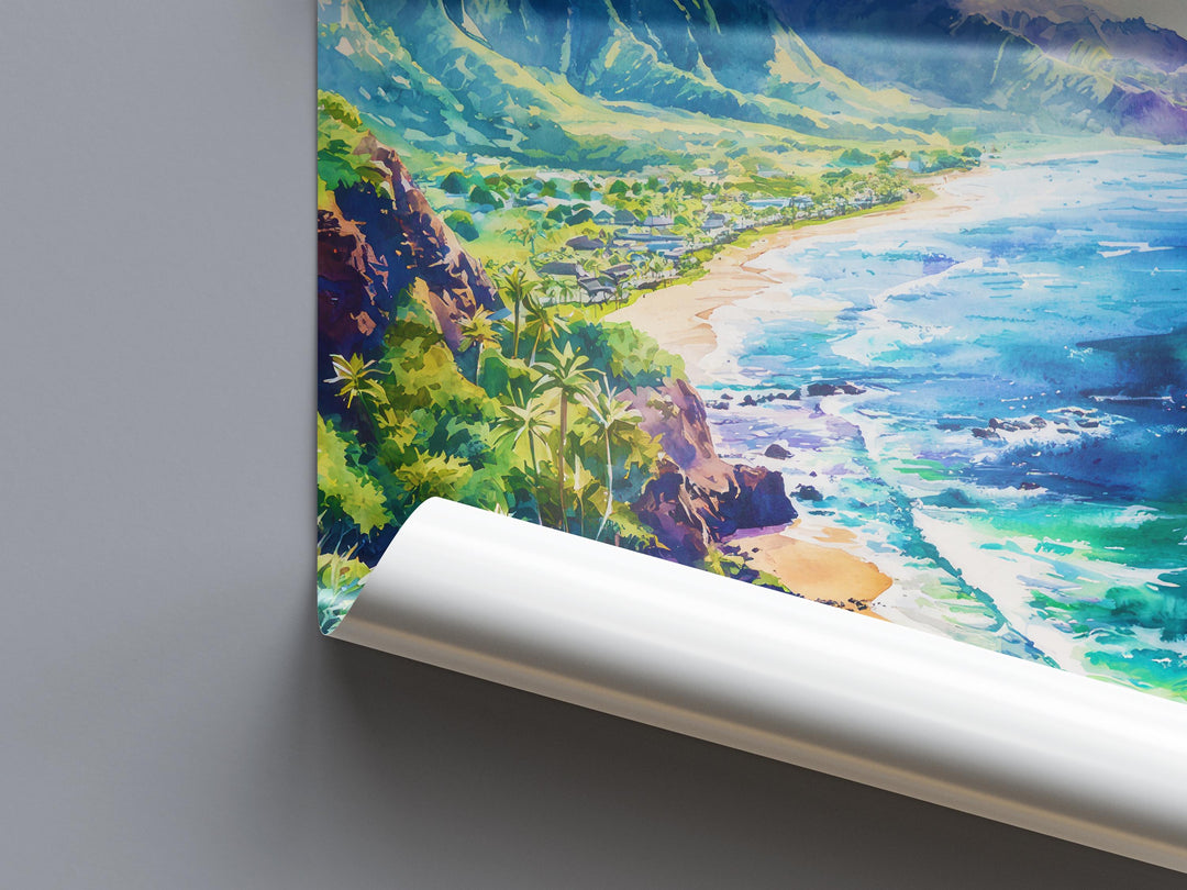 Maui watercolor poster Wall Art Maui Wall Hanging Home Décor Maui Gift Art Lovers Hawaii Art Lover Gift Hawaii wall art