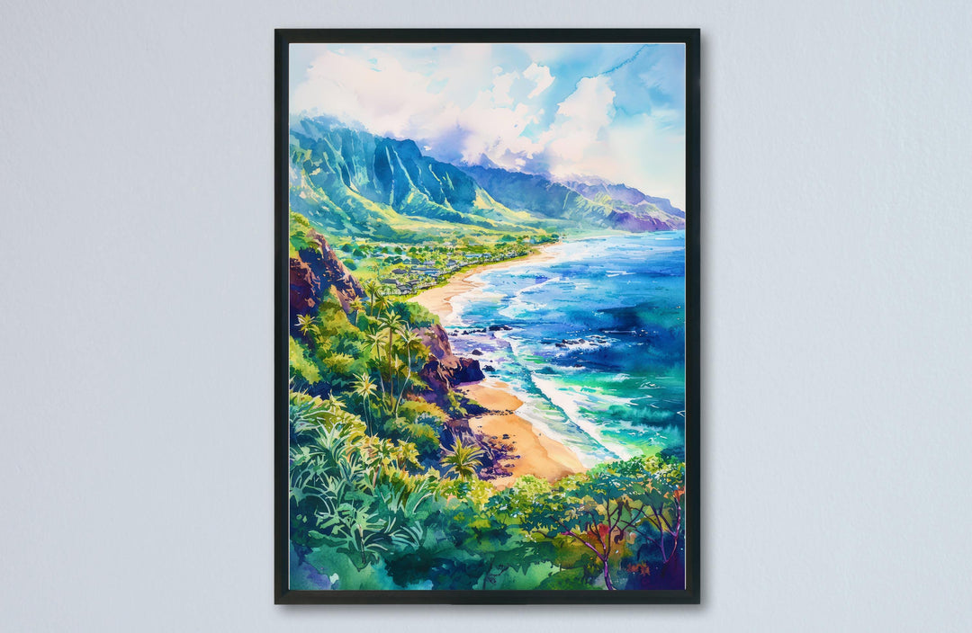 Maui watercolor poster Wall Art Maui Wall Hanging Home Décor Maui Gift Art Lovers Hawaii Art Lover Gift Hawaii wall art