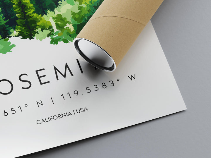 Yosemite Watercolor Poster Wall Art Yosemite Wall Hanging Home Décor Yosemite Gift Art Lovers United States Wall Art