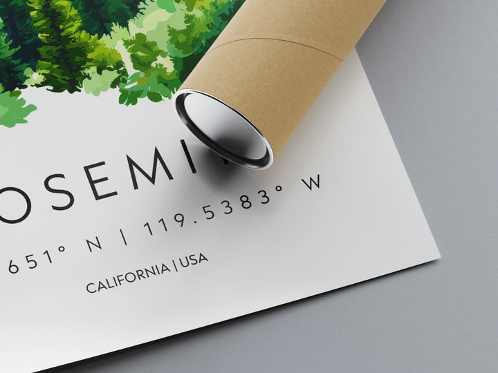 Yosemite Watercolor Poster Wall Art Yosemite Wall Hanging Home Décor Yosemite Gift Art Lovers United States Wall Art