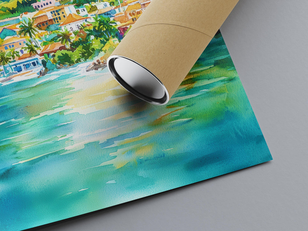 Grenada watercolor poster Wall Art Grenada Wall Hanging Home Décor Grenada Gift Art Lovers Grenada Art Lover Gift Grenada wall art