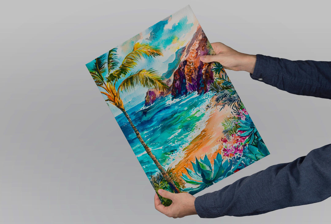 Tenerife Watercolor Poster Wall Art Tenerife Wall Hanging Home Décor Tenerife Gift Art Lovers Spain Wall Art