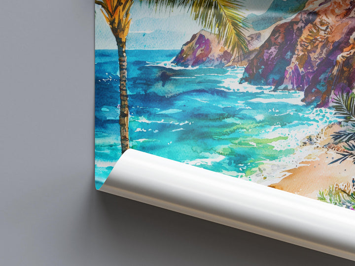 Tenerife Watercolor Poster Wall Art Tenerife Wall Hanging Home Décor Tenerife Gift Art Lovers Spain Wall Art