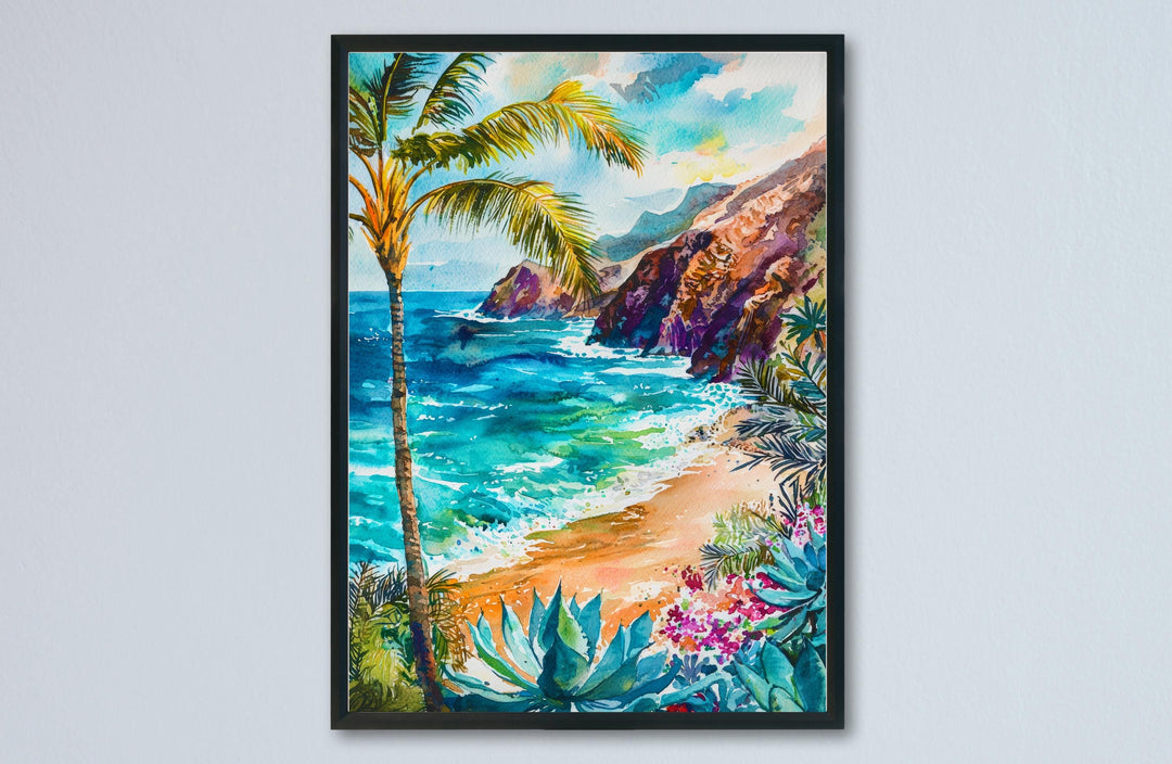Tenerife Watercolor Poster Wall Art Tenerife Wall Hanging Home Décor Tenerife Gift Art Lovers Spain Wall Art