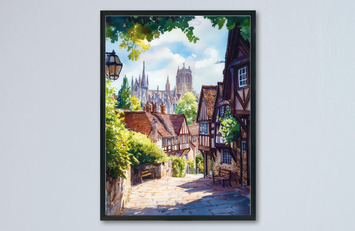 Winchester Watercolor Poster Wall Art Winchester Wall Hanging Home Décor Winchester Gift Art Lovers United Kingdom Wall Art