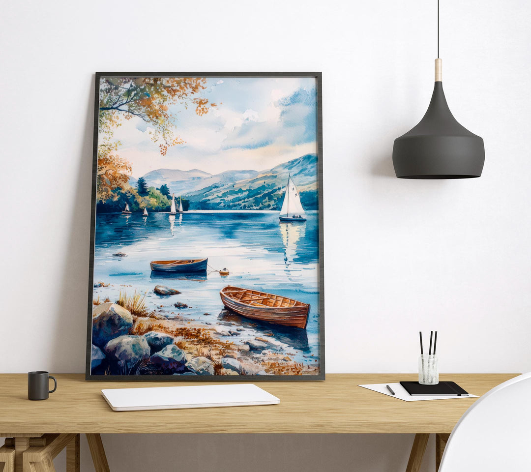 Windermere Watercolor Poster Wall Art Windermere Wall Hanging Home Décor Windermere Gift Art Lovers United Kingdom Wall Art