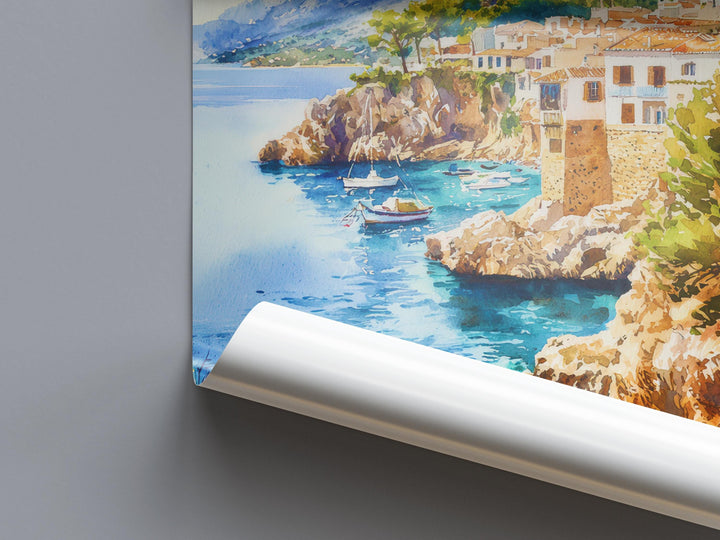 Mallorca Watercolor Poster Wall Art Mallorca Wall Hanging Home Décor Mallorca Gift Art Lovers Spain Wall Art