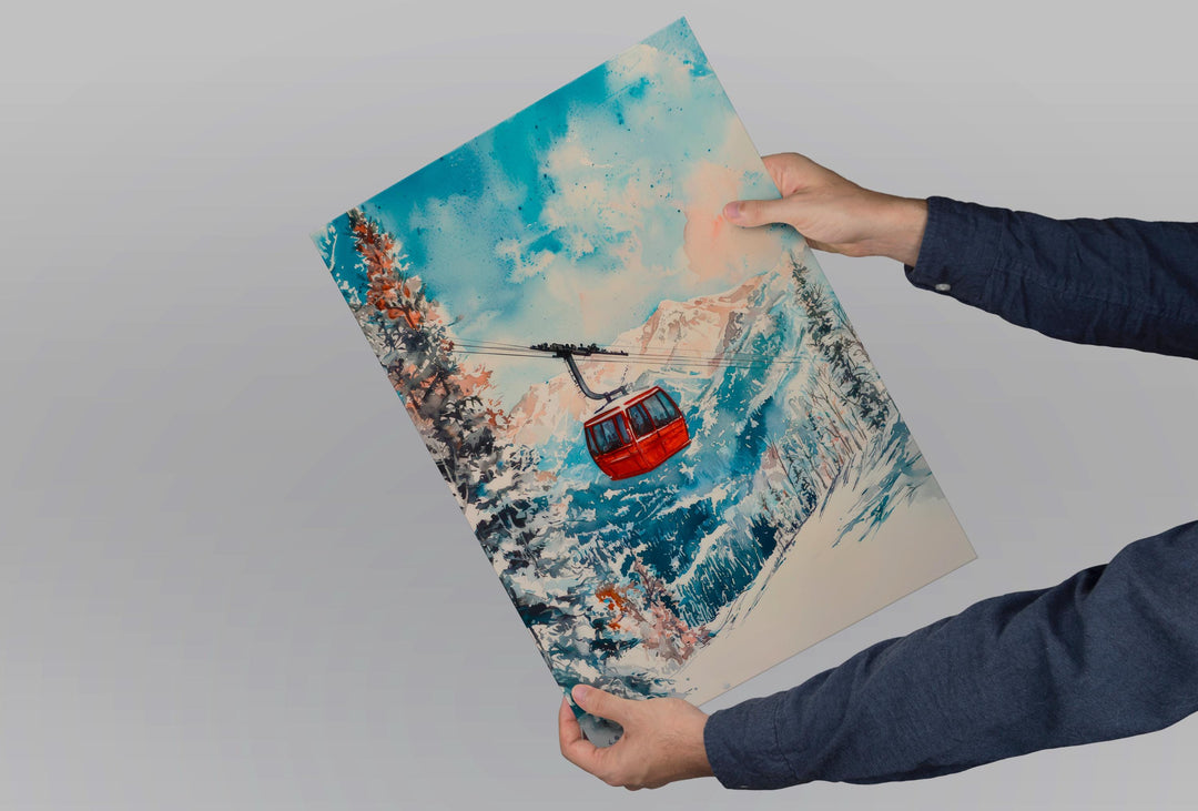 Snowbird Watercolor Poster Wall Art Snowbird Wall Hanging Home Décor Snowbird Gift Art Lovers United States Wall Art