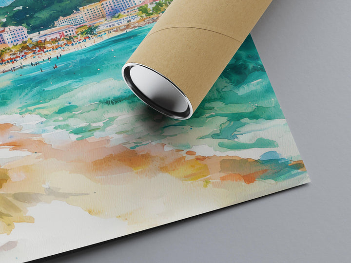 Saint Maarten Watercolor Poster Wall Art Saint Maarten Wall Hanging Home Décor Saint Maarten Gift Art Lovers Netherlands Wall Art