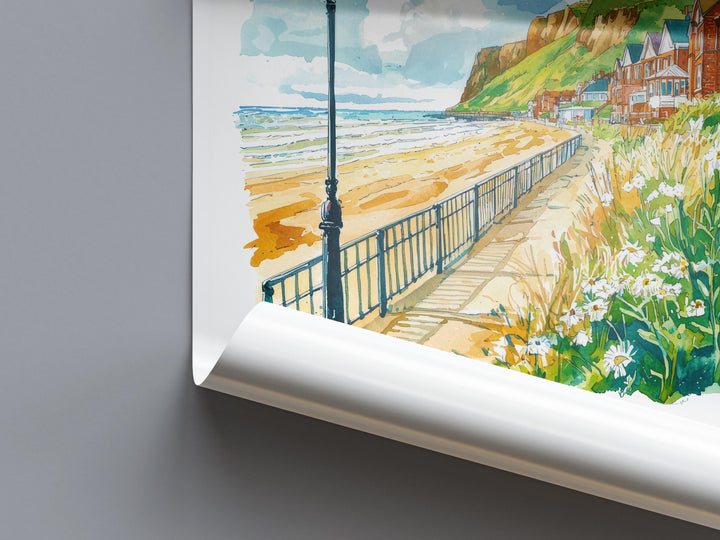 Saltburn-by-the-Sea Watercolor Poster Wall Art Saltburn-by-the-Sea Wall Hanging Home Décor Saltburn-by-the-Sea Gift Art Lovers