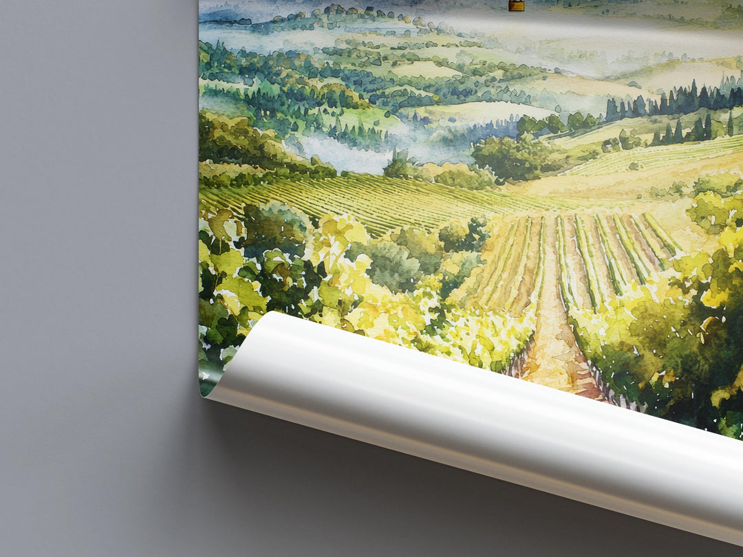 Yarra Valley Watercolor Poster Wall Art Yarra Valley Wall Hanging Home Décor Yarra Valley Gift Art Lovers Australia Art Lover Gift