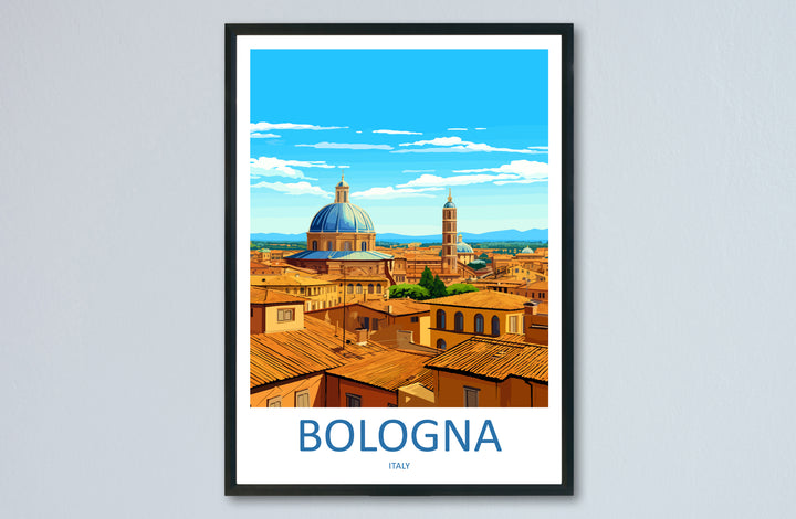Bologna Italy Travel Poster