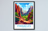 Pinnacles US National Park Travel Print