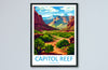Capitol Reef US National Park Travel Print