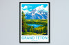 Grand Teton US National Park Travel Print