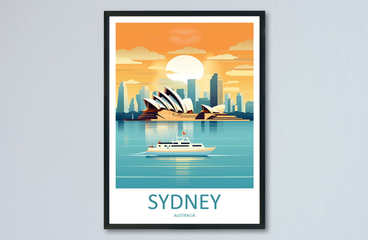 Sydney Opera House Australia Travel Poster