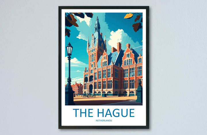 The Hague Netherlands Travel Poster
