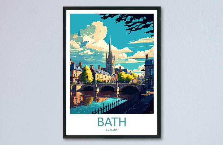 Bath England Travel Poster